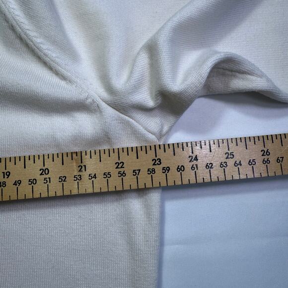 Jones New York Signature 3-Button Shawl Collar Sweater Cream Approx Size XL - Picture 7 of 13